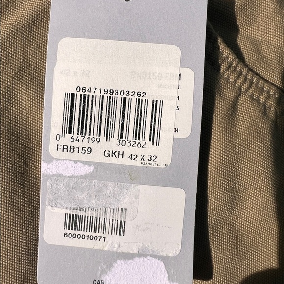 NWT Carhartt Fire Resistant Khaki Pants 2112 Cat 2 Size: 42/32 - Picture 8 of 14